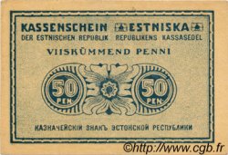 50 Penni ESTONIA  1919 P.42a VF