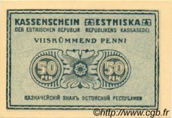 50 Penni ESTONIA  1919 P.42a FDC