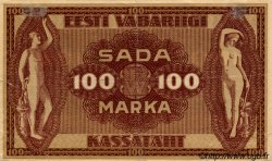 100 Marka ESTONIA  1919 P.48a q.BB