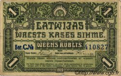 1 Rublis LETTONIA  1919 P.02a MB
