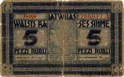 5 Rubli LETTONIA  1919 P.03b q.B