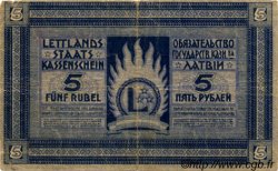 5 Rubli LETONIA  1919 P.03b BC