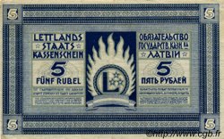 5 Rubli LETTLAND  1919 P.03f fVZ