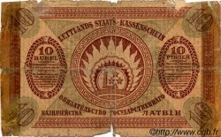 10 Rubli LETTLAND  1919 P.04b GE