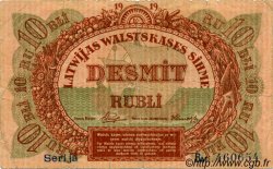10 Rubli LATVIA  1919 P.04c F
