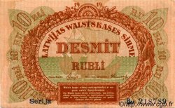 10 Rubli LETONIA  1919 P.04c MBC