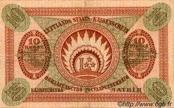 10 Rubli LETTONIA  1919 P.04f BB