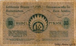50 Rubli LETTLAND  1919 P.06 fS