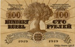 100 Rubli LETONIA  1919 P.07b BC+