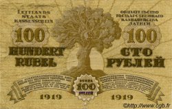 100 Rubli LETTONIA  1919 P.07f BB