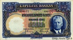 50 Latu LETONIA  1934 P.20a EBC+