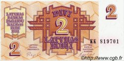 2 Rubli LETONIA  1992 P.36 EBC+