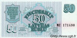 50 Rublu LETONIA  1992 P.40 FDC