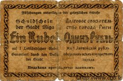 1 Rublis LATVIA Riga 1919 P.-- VG