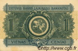 1 Centas LITHUANIA  1922 P.01a UNC-