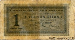 1 Litas LITHUANIA  1922 P.05a VG