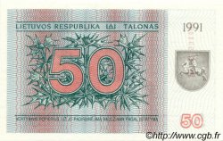 50 Talonas LITHUANIA  1991 P.37b UNC