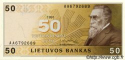 50 Litu LITUANIA  1991 P.49a FDC