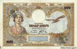 1000 Dinara MONTENEGRO  1941 P.R15 fVZ