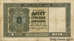 10 Dinara SERBIA  1941 P.22 MB