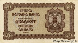 20 Dinara SERBIA  1941 P.25 EBC