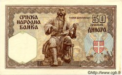 50 Dinara SERBIA  1941 P.26 EBC
