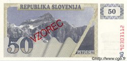 50 Tolarjev Spécimen ESLOVENIA  1990 P.05s1 FDC