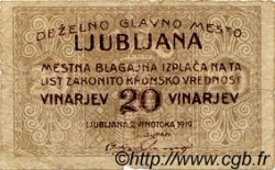 20 Vinarjev ESLOVENIA  1919 P.-- RC a BC