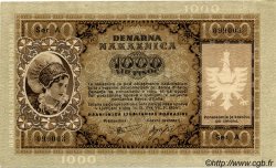 1000 Lire SLOWENIEN Ljubljana 1944 P.R09 fST+