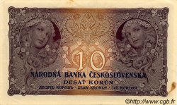 10 Korun CZECHOSLOVAKIA  1927 P.020a XF