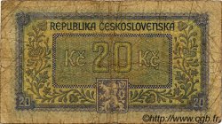 20 Korun CZECHOSLOVAKIA  1945 P.061a G