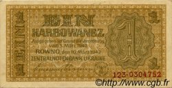 1 Karbowanez UKRAINE  1942 P.049