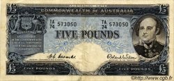 5 Pounds AUSTRALIA  1954 P.31 VF