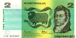 2 Dollars AUSTRALIA  1985 P.43e UNC-