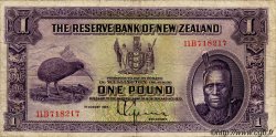 1 Pound NEW ZEALAND  1934 P.155 F