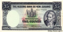 5 Pounds NOUVELLE-ZÉLANDE  1967 P.160d SPL