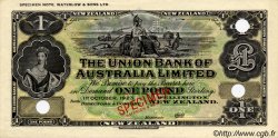1 Pound Spécimen NEW ZEALAND  1923 PS.372s UNC-