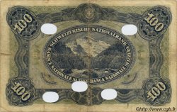 100 Francs Annulé SUISSE  1918 P.09s TB