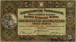 5 Francs SUISSE  1946 P.11l F+