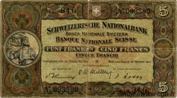 5 Francs SUISSE  1947 P.11m q.MB