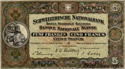 5 Francs SUISSE  1947 P.11m q.SPL