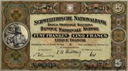5 Francs SWITZERLAND  1951 P.11o