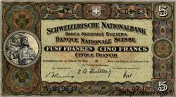 5 Francs SUISSE  1951 P.11o fVZ