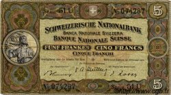 5 Francs SUISSE  1951 P.11o q.BB
