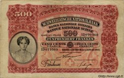 500 Francs SWITZERLAND  1923 P.29 F