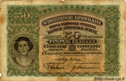 50 Francs SWITZERLAND  1929 P.34d G