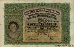 50 Francs SUISSE  1947 P.34o q.BB