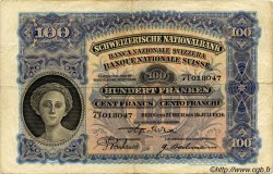 100 Francs SUISSE  1934 P.35h VF