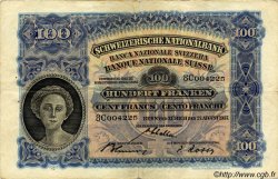 100 Francs SWITZERLAND  1937 P.35i VF
