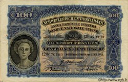 100 Francs SUISSE  1943 P.35q